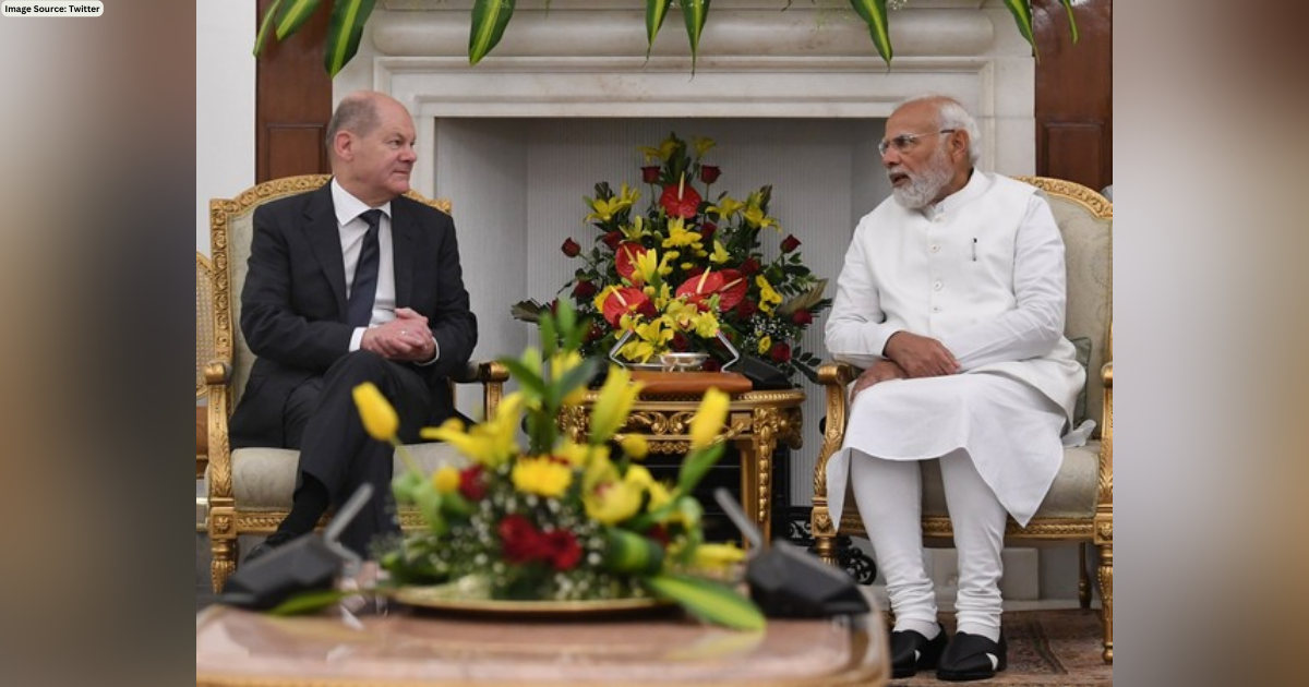 PM Narendra Modi holds talks with German Chancellor Olaf Scholz at Delhi's Hyderabad House